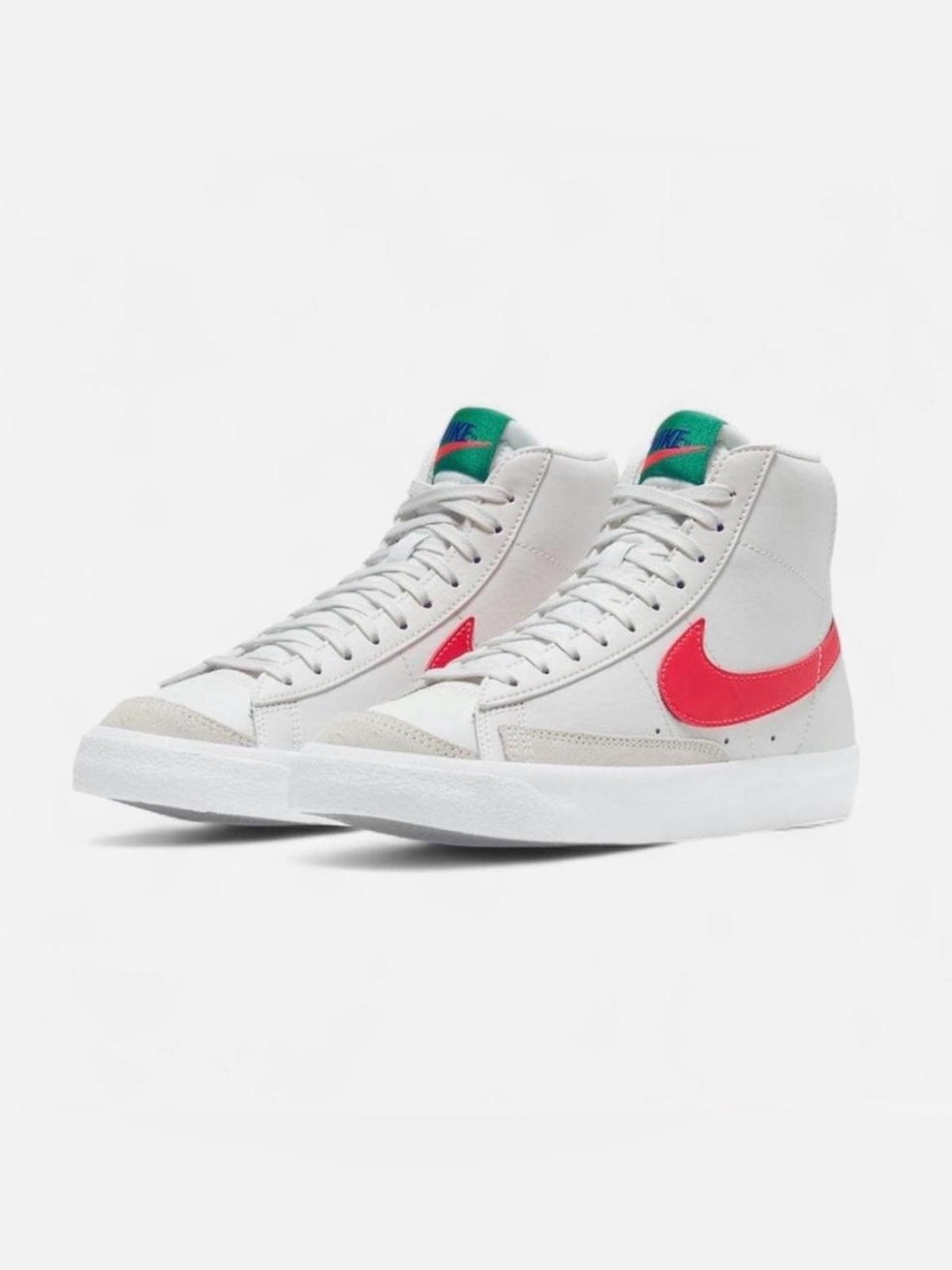 Nike Blazer Mid 77 Platinum Tint Bright Crimson (GS)